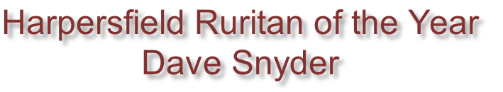 Harpersfield Ruritan of the Year
Dave Snyder
