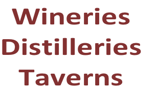 Wineries
Distilleries
Taverns
