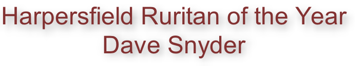 Harpersfield Ruritan of the Year
Dave Snyder

